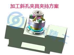三爪卡盤加工斜孔夾具方案