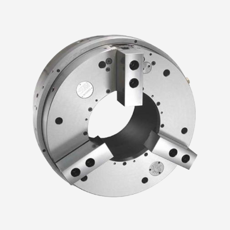 北川3爪超大孔徑氣動卡盤UB系列